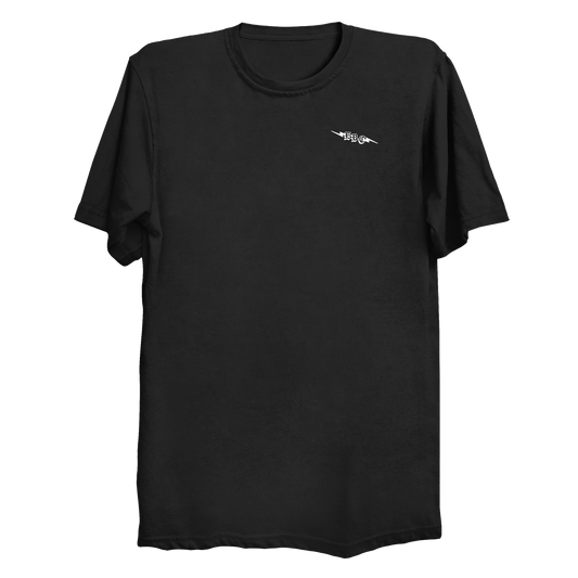 THE JUMBO BIKE TEE: BLACK/WHITE NAVY/WHITE