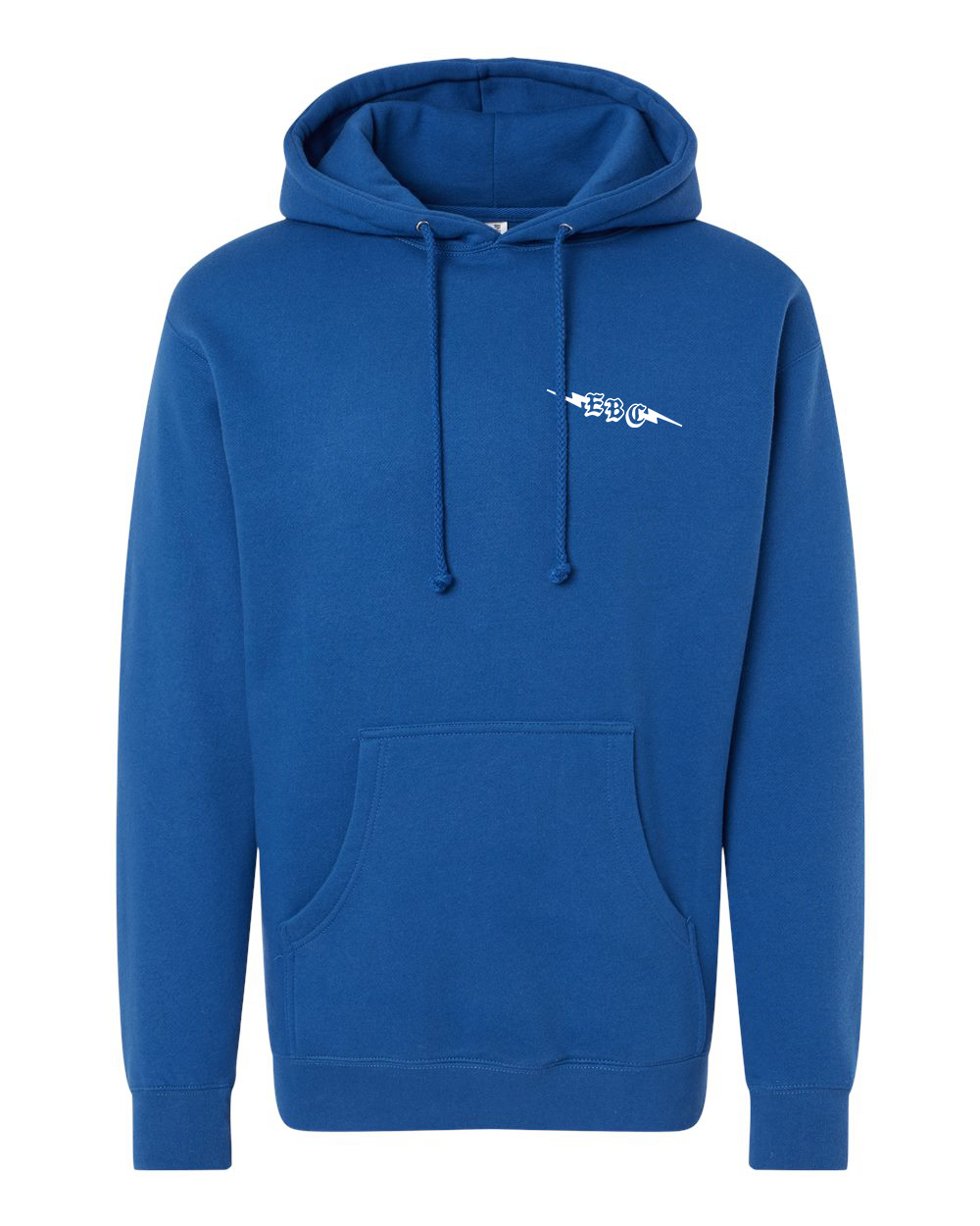 EBC BLOCK HOODIE: BLACK/WHITE ROYAL/WHITE