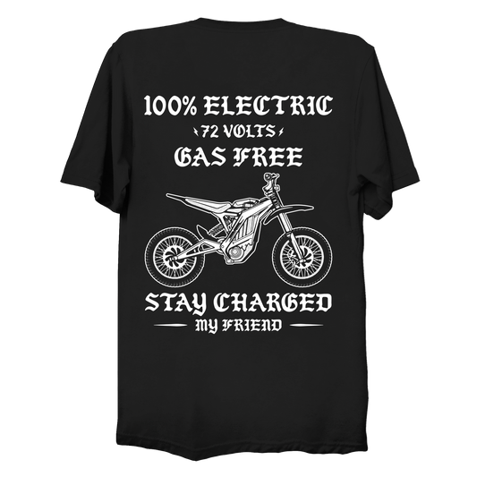 THE JUMBO BIKE TEE: BLACK/WHITE NAVY/WHITE